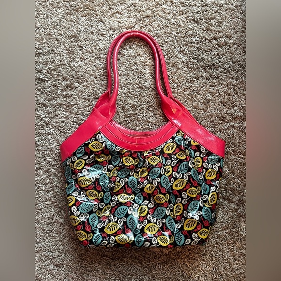 Vera Bradley Frill Fan Club Handbag Happy Snails - Picture 10 of 10